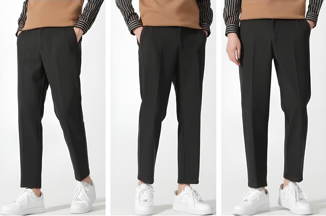 Osaka - Pantalones casuales de algodón negro