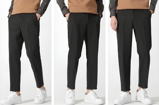 Osaka - Pantalones casuales de algodón negro
