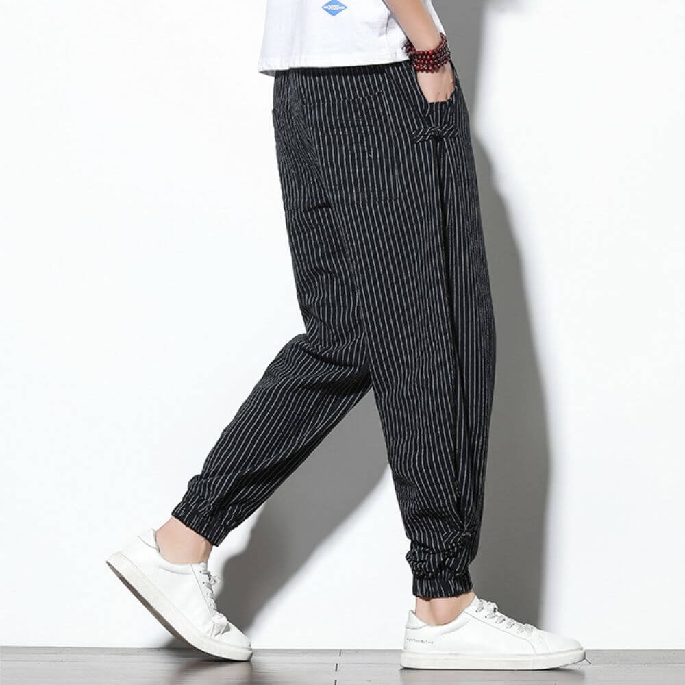 Tenshi - Pantalones Harem Comfort Negros