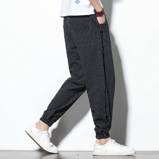 Tenshi - Pantalones Harem Comfort Negros