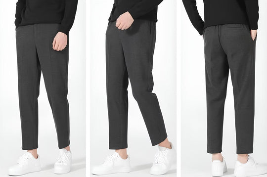 Osaka - Pantalones casuales de algodón negro