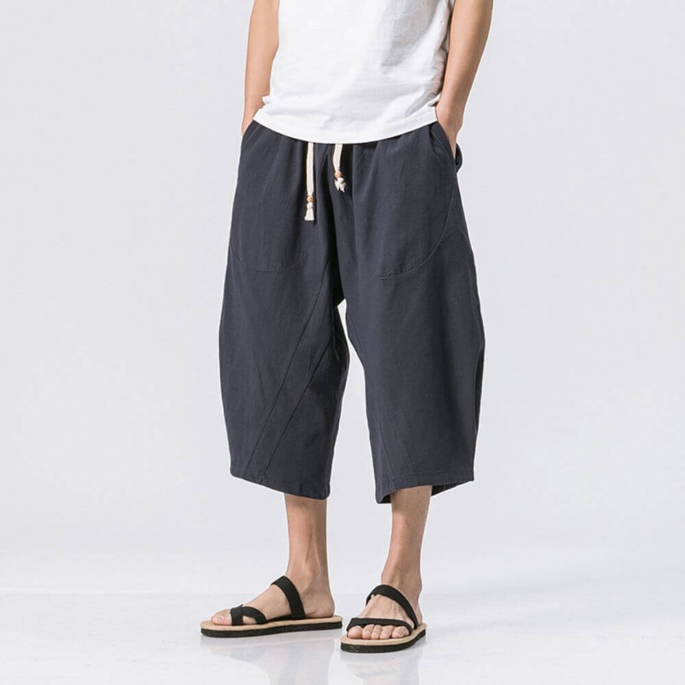 Mai - Pantalones cortos beige cómodos