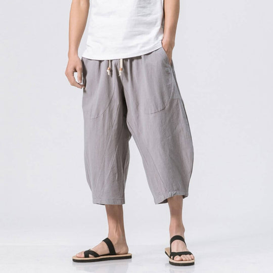 Mai - Pantalones cortos beige cómodos