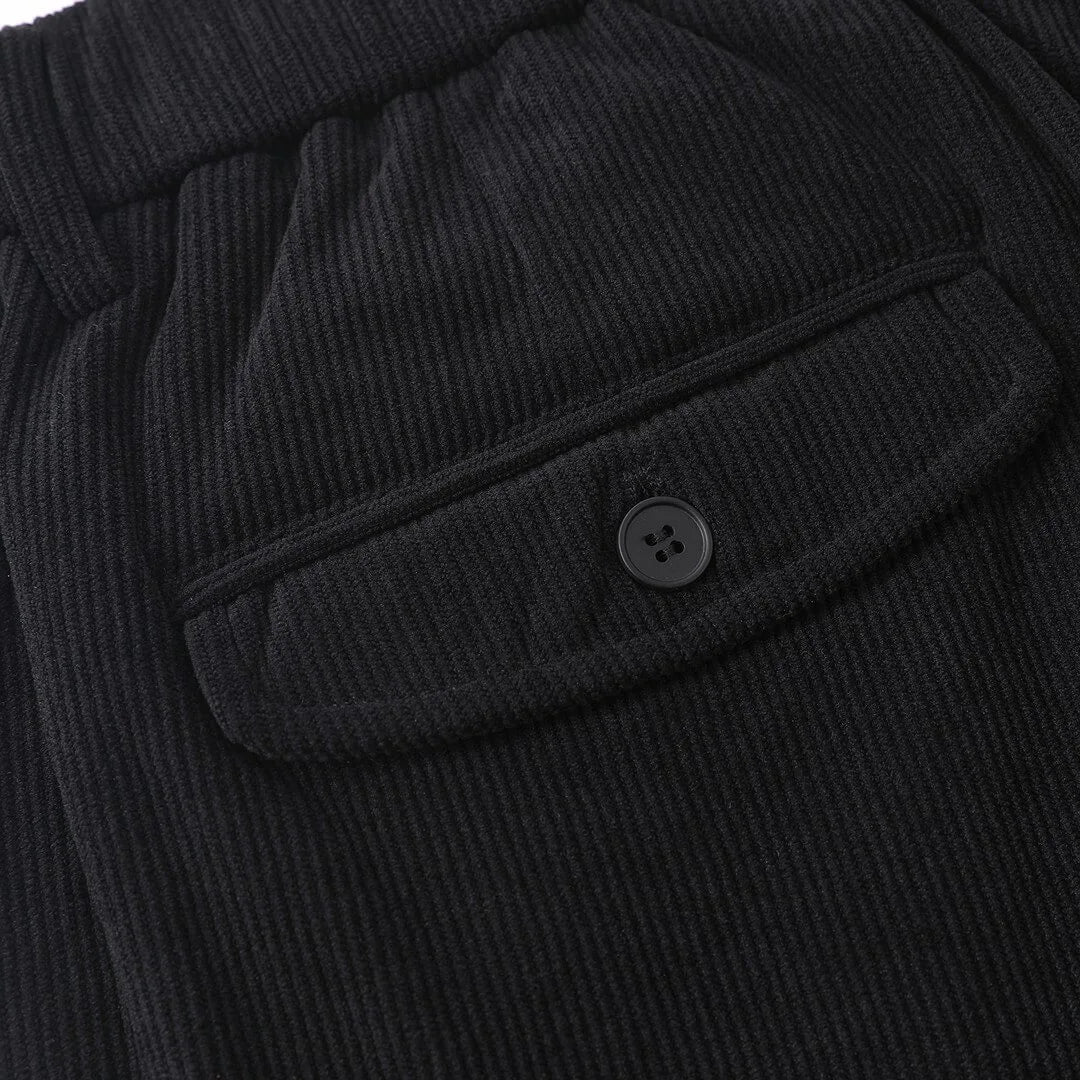 Satoko - Pantalones de terciopelo gris