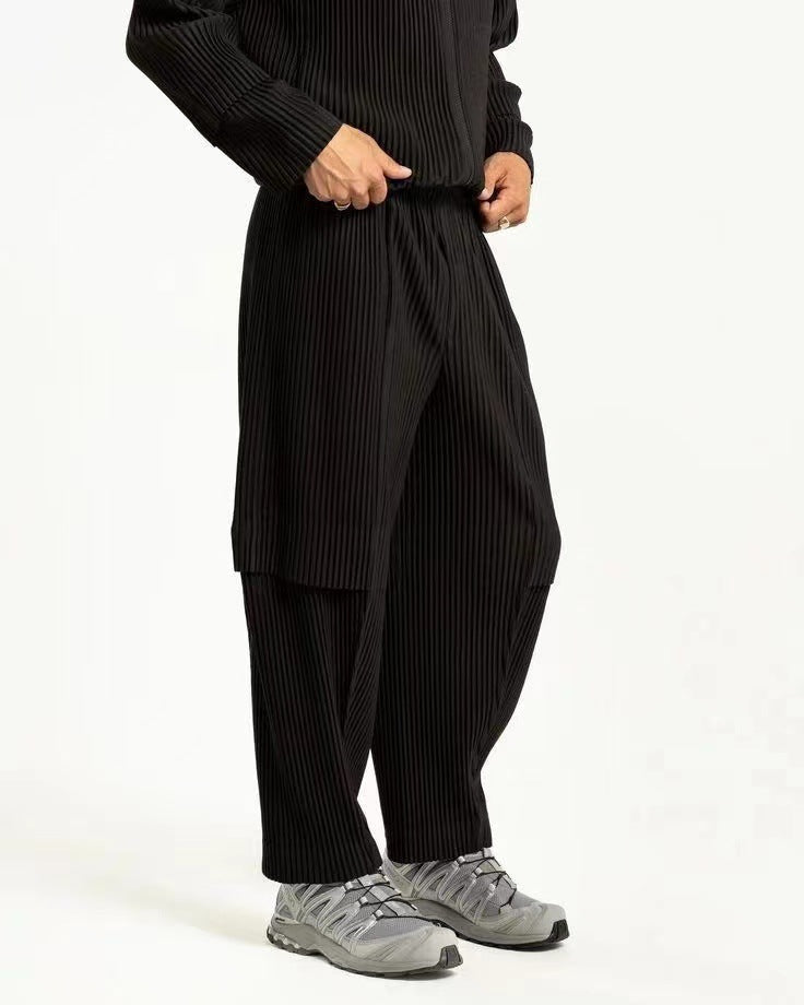 Masashi - Pantalones plisados caqui japoneses