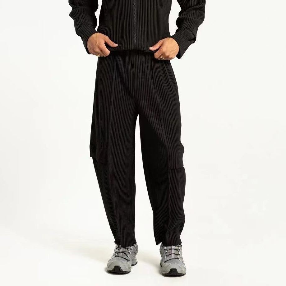 Masashi - Pantalones plisados caqui japoneses