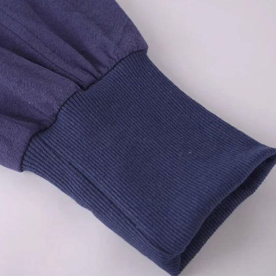 Riku™ - Cómodo pantalón de harén de algodón azul marino