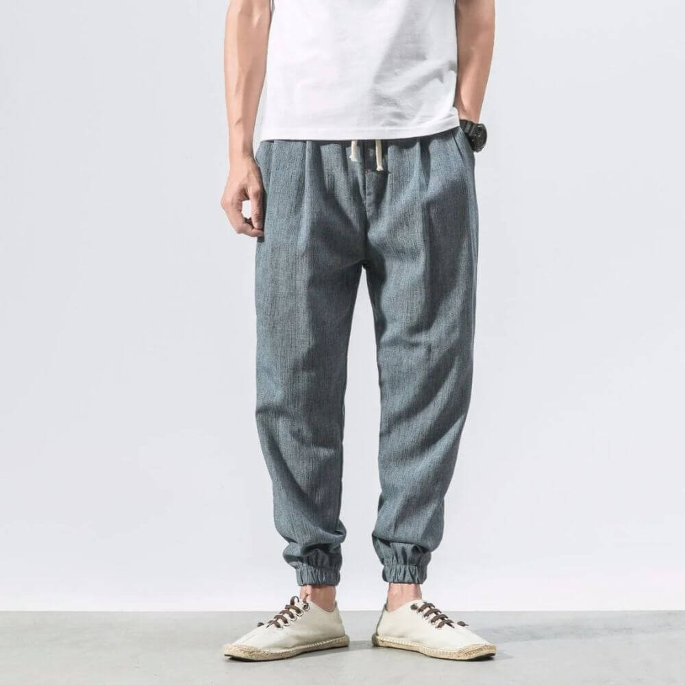 Yoko - Pantalones japoneses cómodos beige