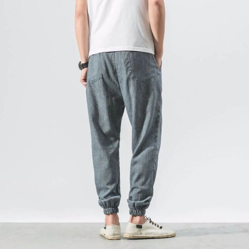 Yoko - Pantalones japoneses cómodos beige