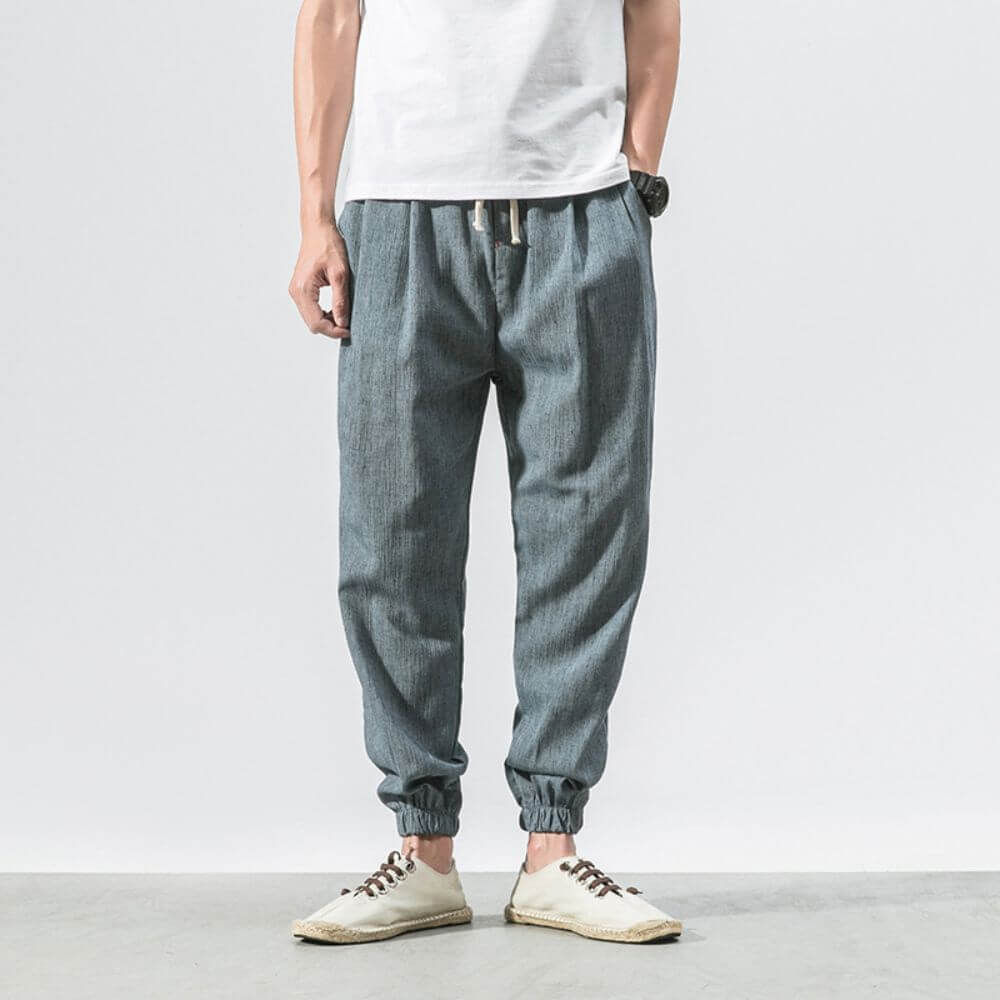 Yoko - Bleumarin Pantalones japoneses cómodos