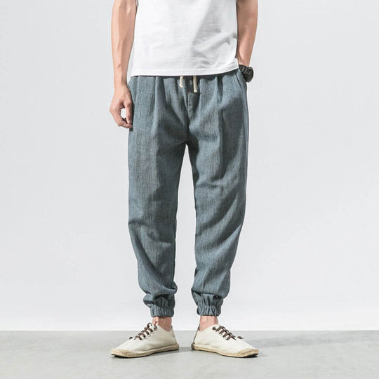 Yoko - Bleumarin Pantalones japoneses cómodos