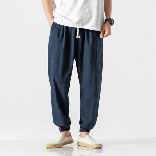 Yoko - Pantalones japoneses cómodos beige