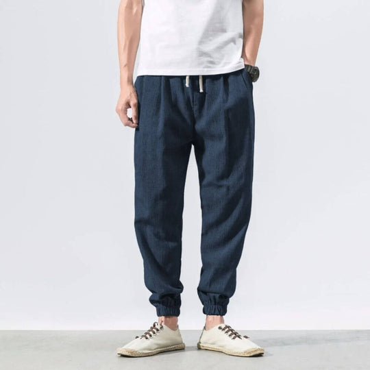 Yoko - Bleumarin Pantalones japoneses cómodos