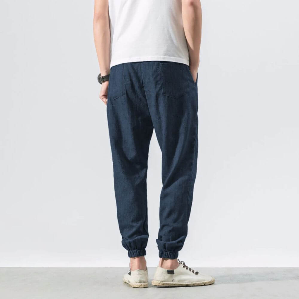 Yoko - Pantalones japoneses cómodos beige