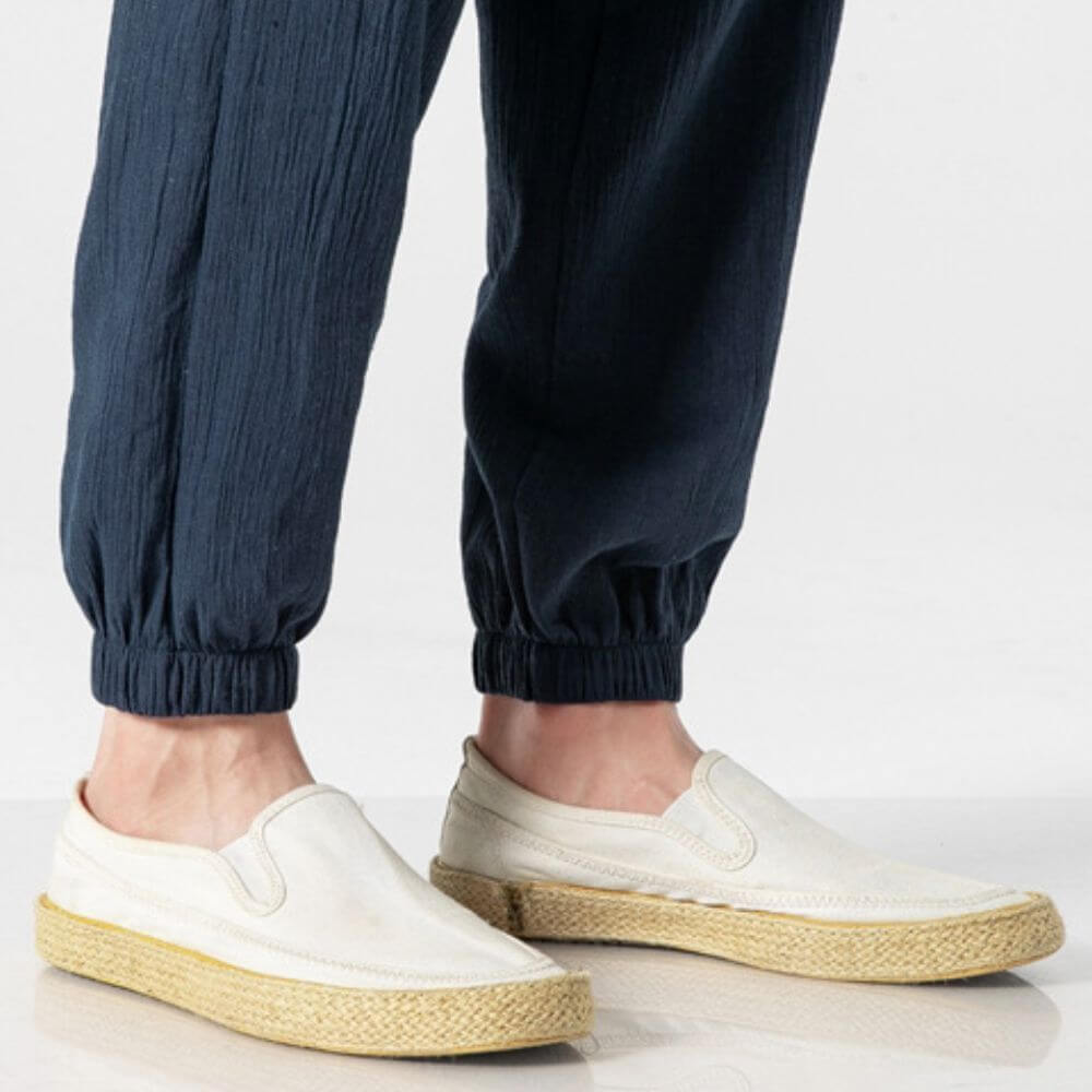 Yoko - Bleumarin Pantalones japoneses cómodos