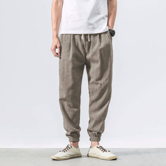 Yoko - Pantalones japoneses cómodos beige