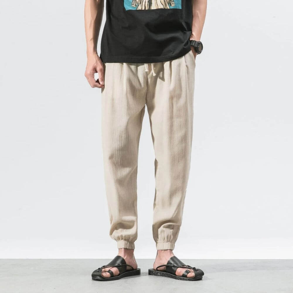 Yoko - Bleumarin Pantalones japoneses cómodos