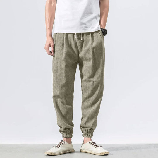 Yoko - Pantalones japoneses cómodos beige