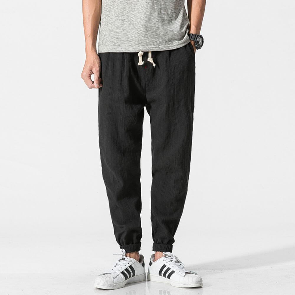 Yoko - Pantalones japoneses cómodos beige