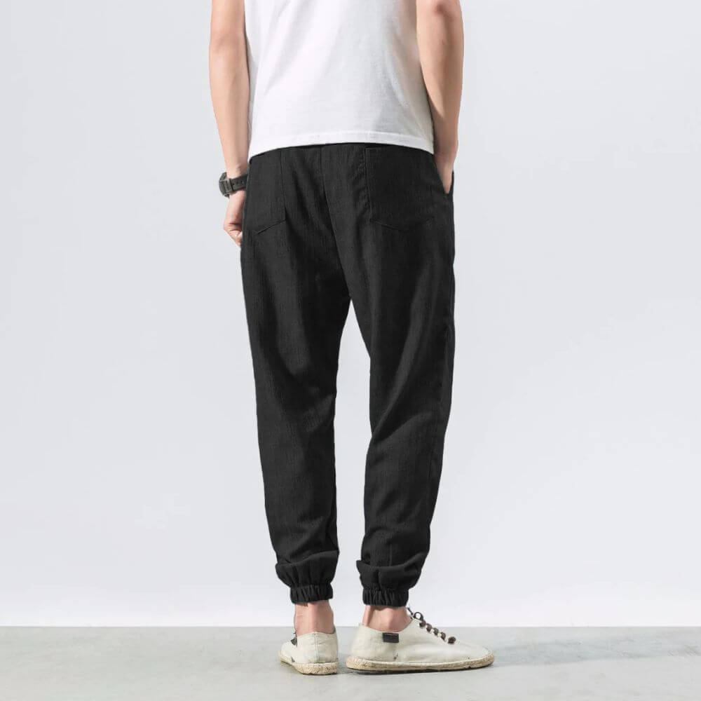Yoko - Pantalones japoneses cómodos beige