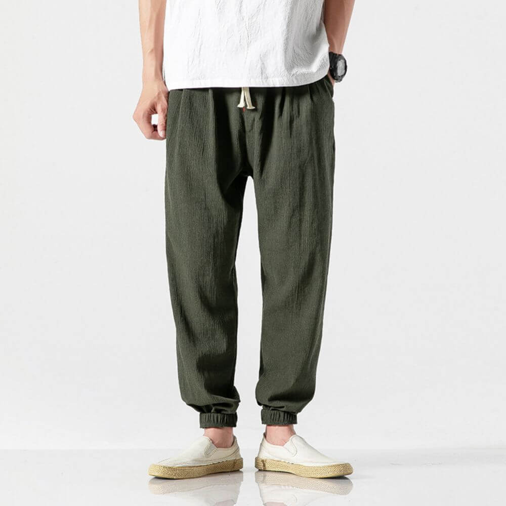 Yoko - Bleumarin Pantalones japoneses cómodos