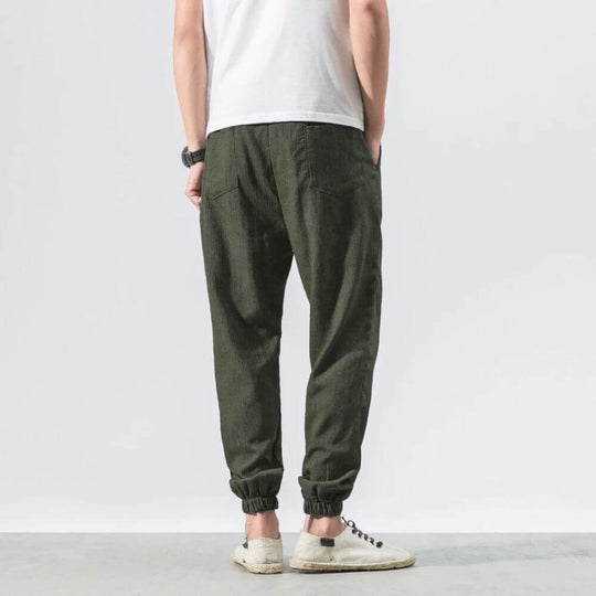 Yoko - Pantalones japoneses cómodos beige