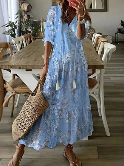 Emily™ - Vestido bohemio con cobertura de barriga